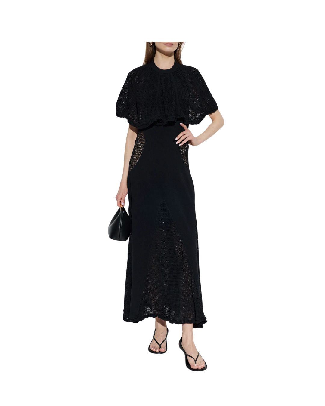 Lace Dress With Cape