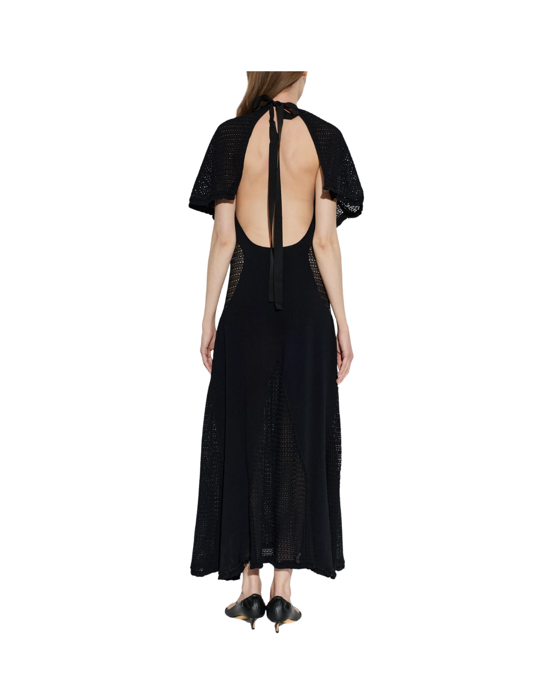 Lace Dress With Cape