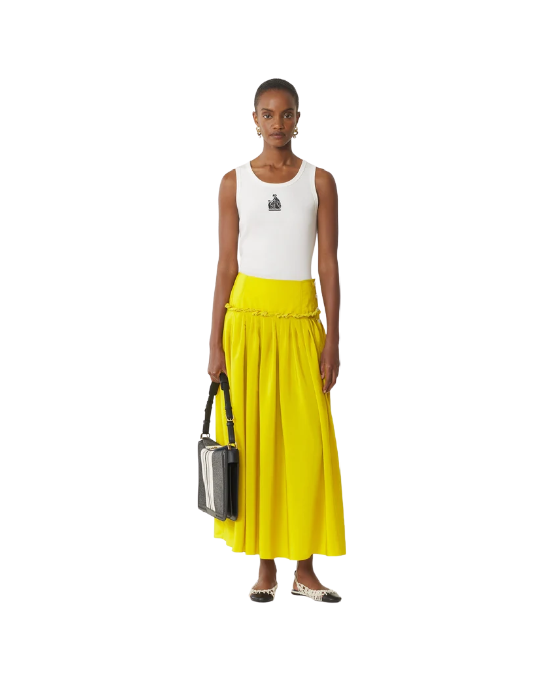 Basque Skirt In Charmeuse