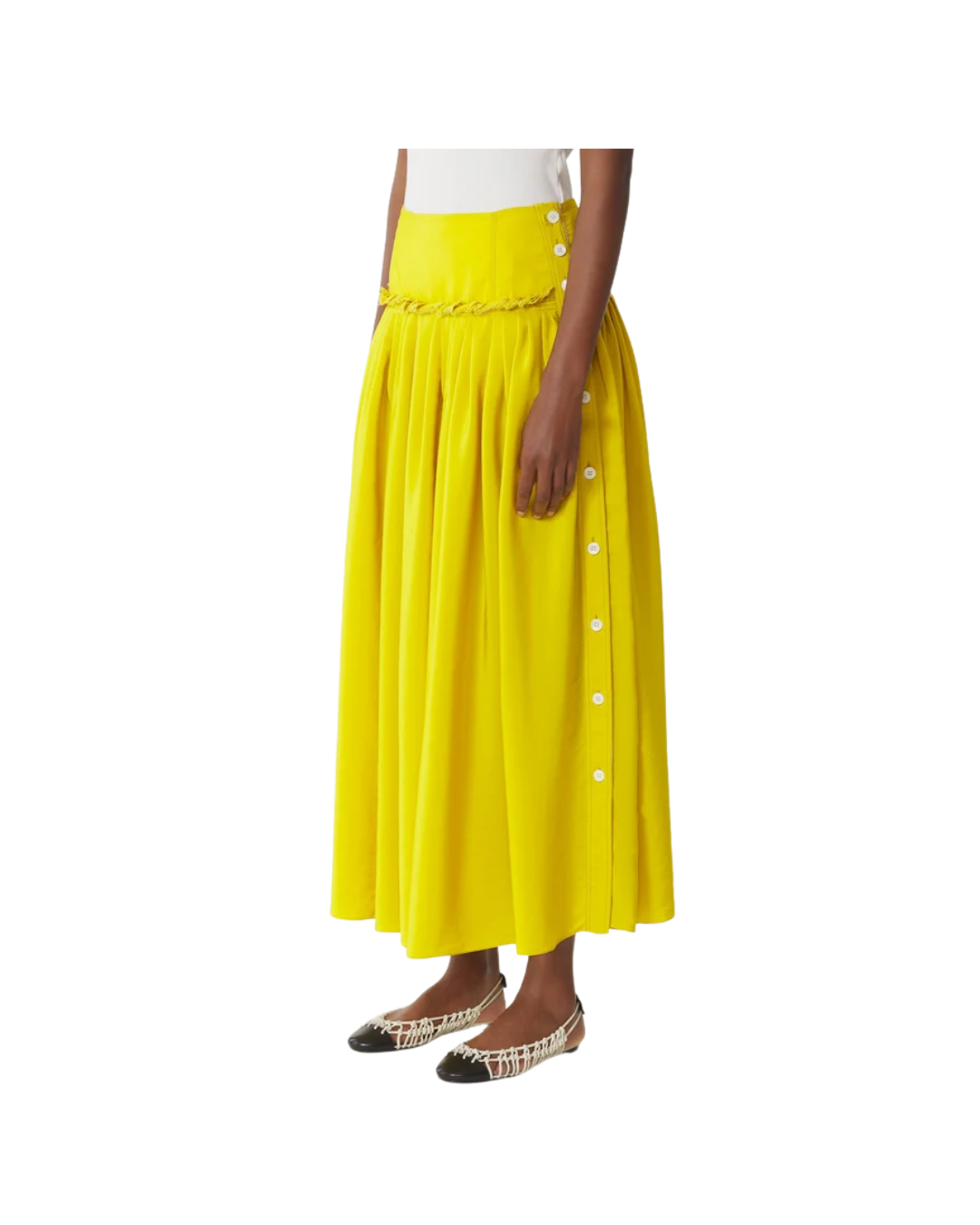 Basque Skirt In Charmeuse
