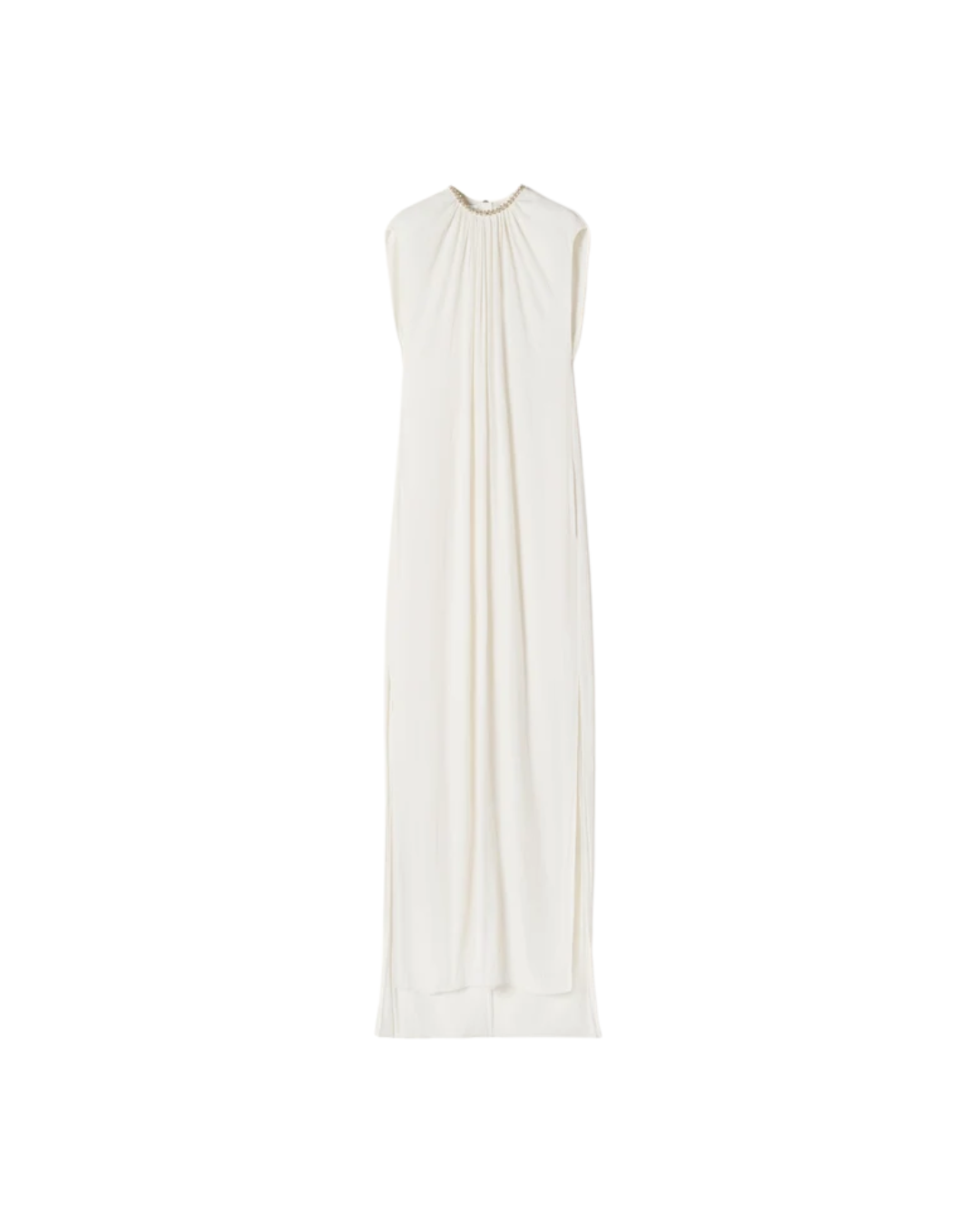 Embroidered Dress In Charmeuse