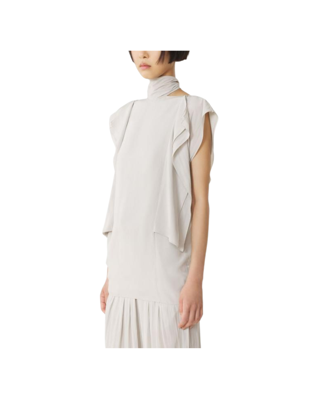 Sleeveless Top With Ruffles