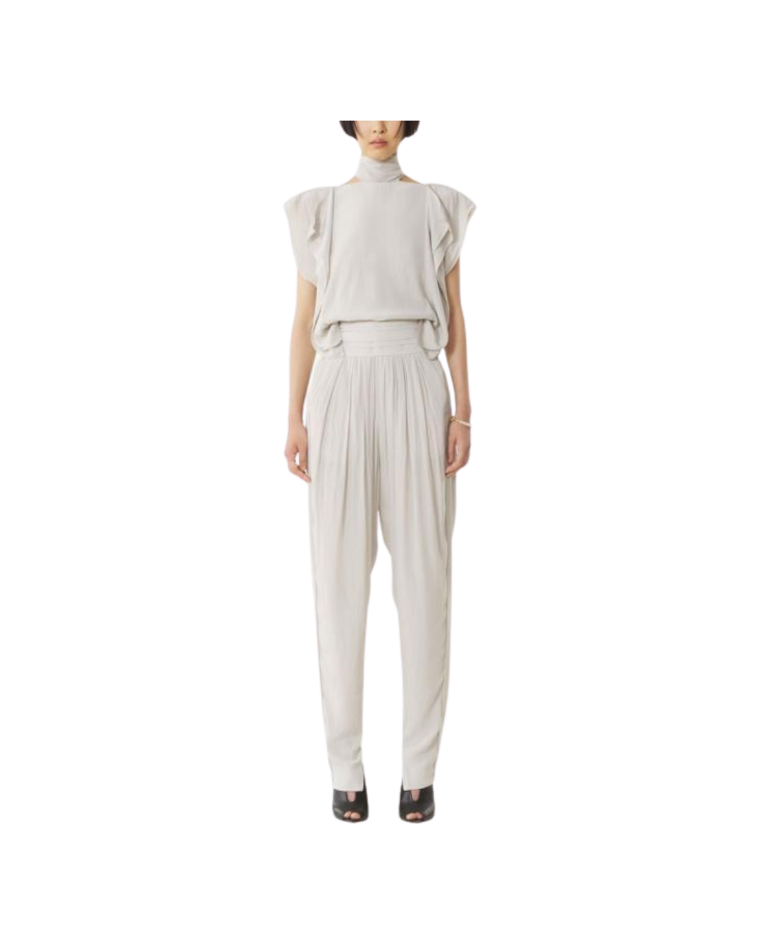 Sleeveless Top With Ruffles