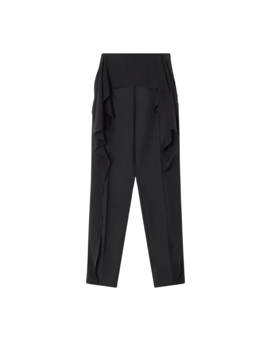 Frilled Wool Pants