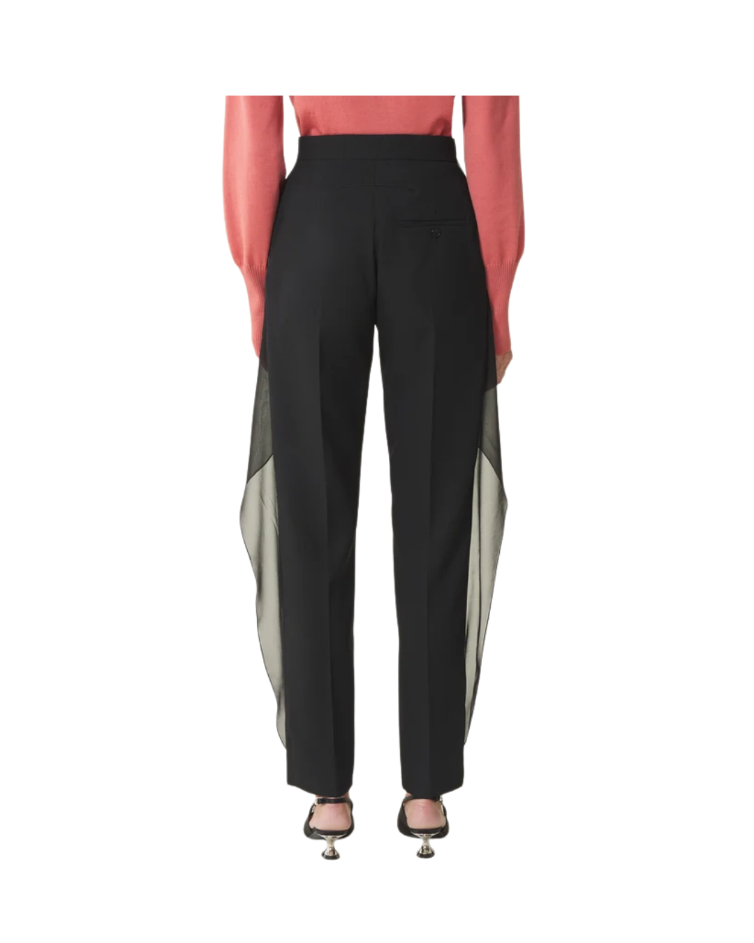 Frilled Wool Pants