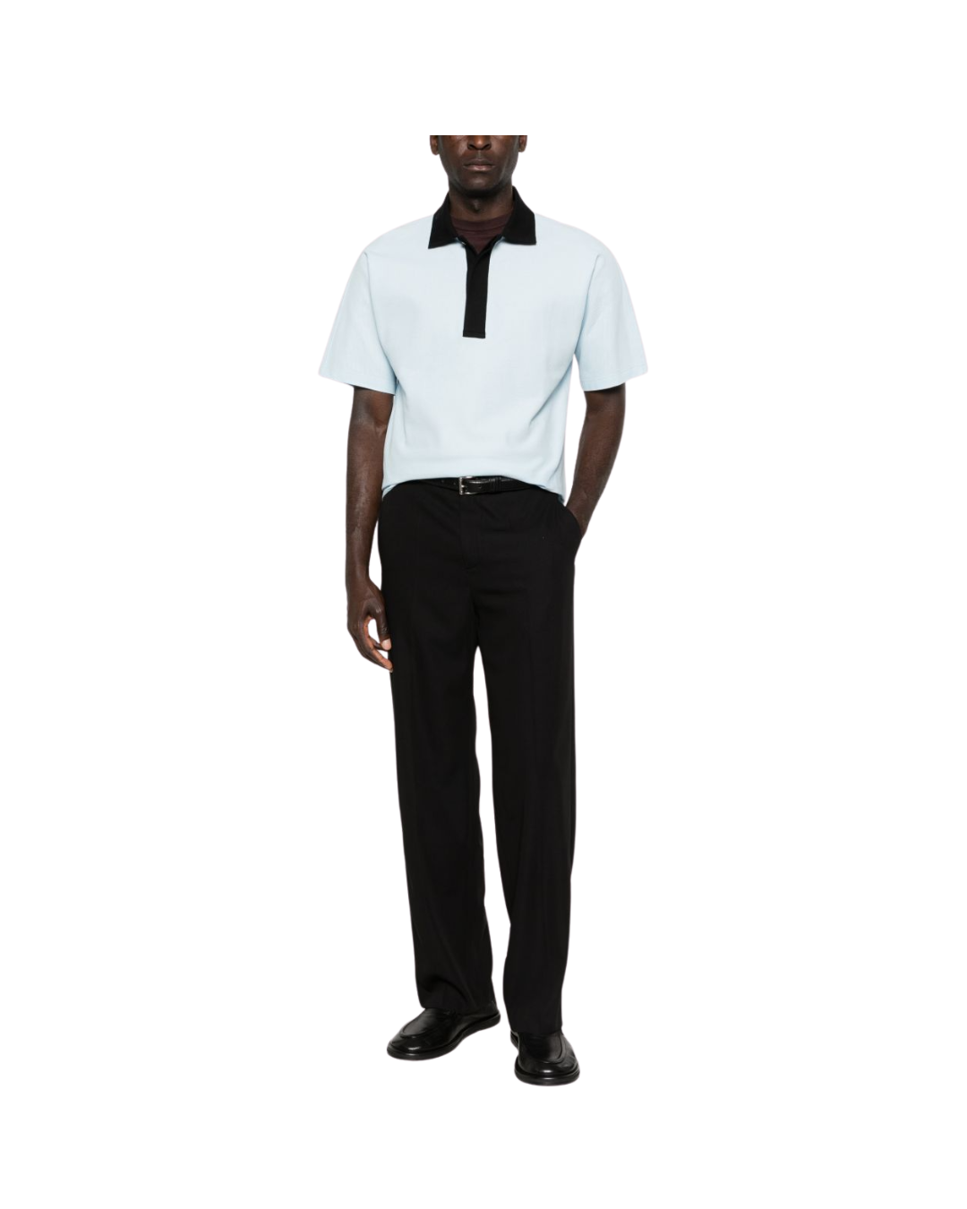 Piqué Jersey Contrast Collar Polo