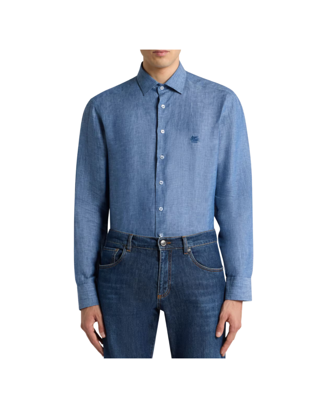 Linen Shirt With Pegaso