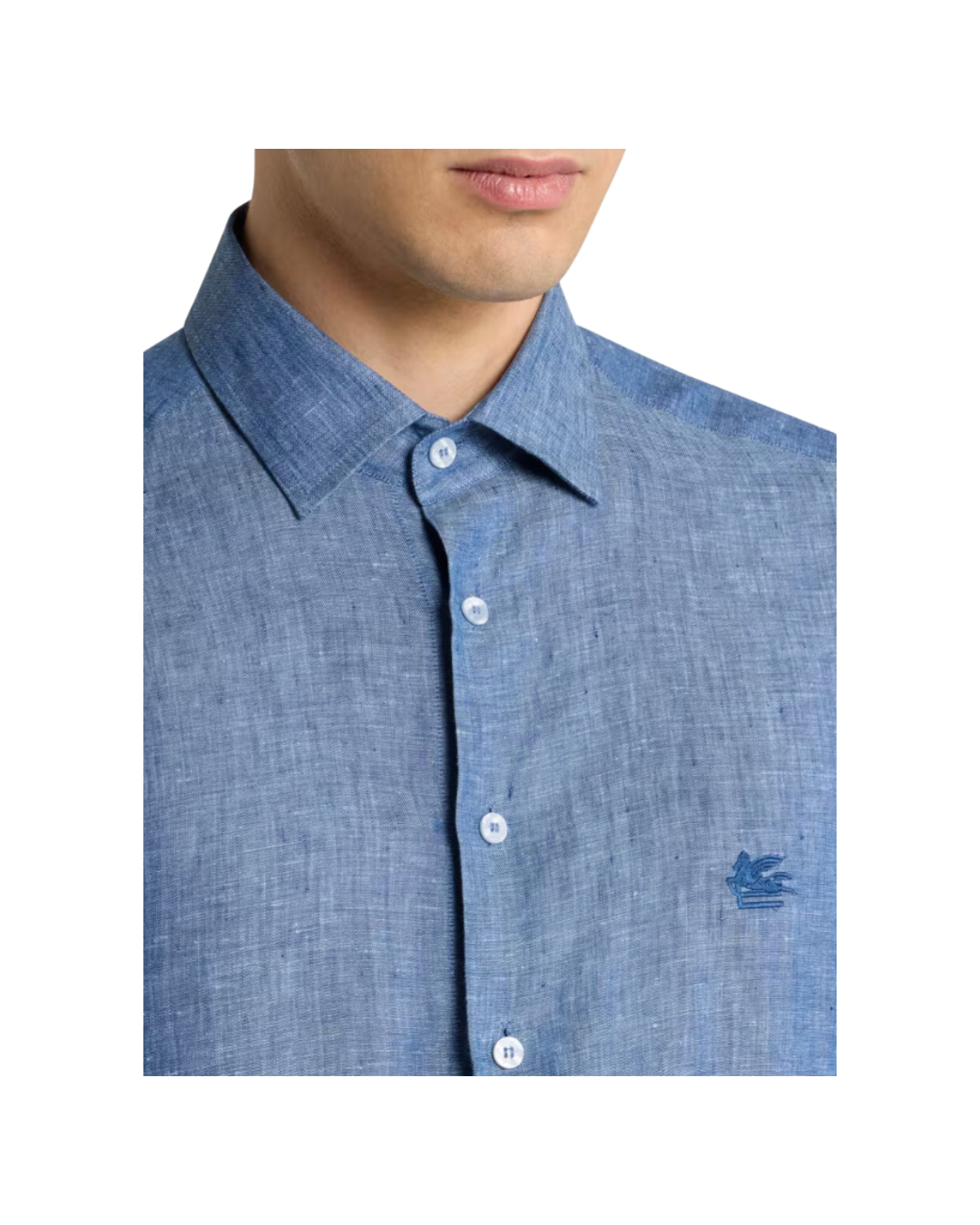Linen Shirt With Pegaso