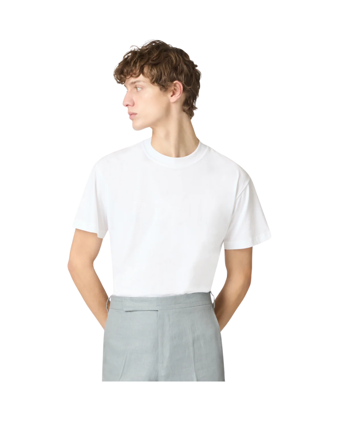White Cotton Jersey T-shirt