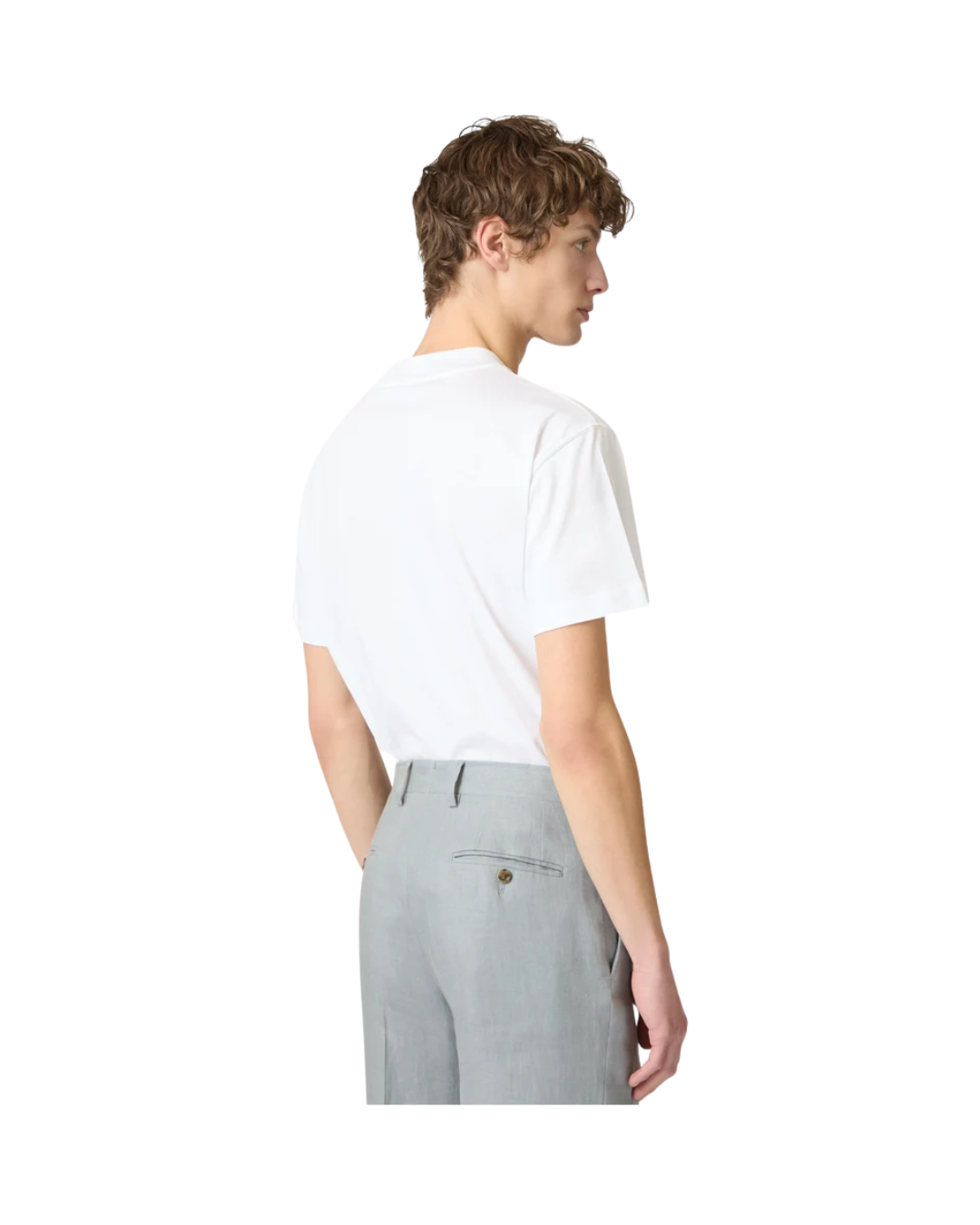 White Cotton Jersey T-shirt