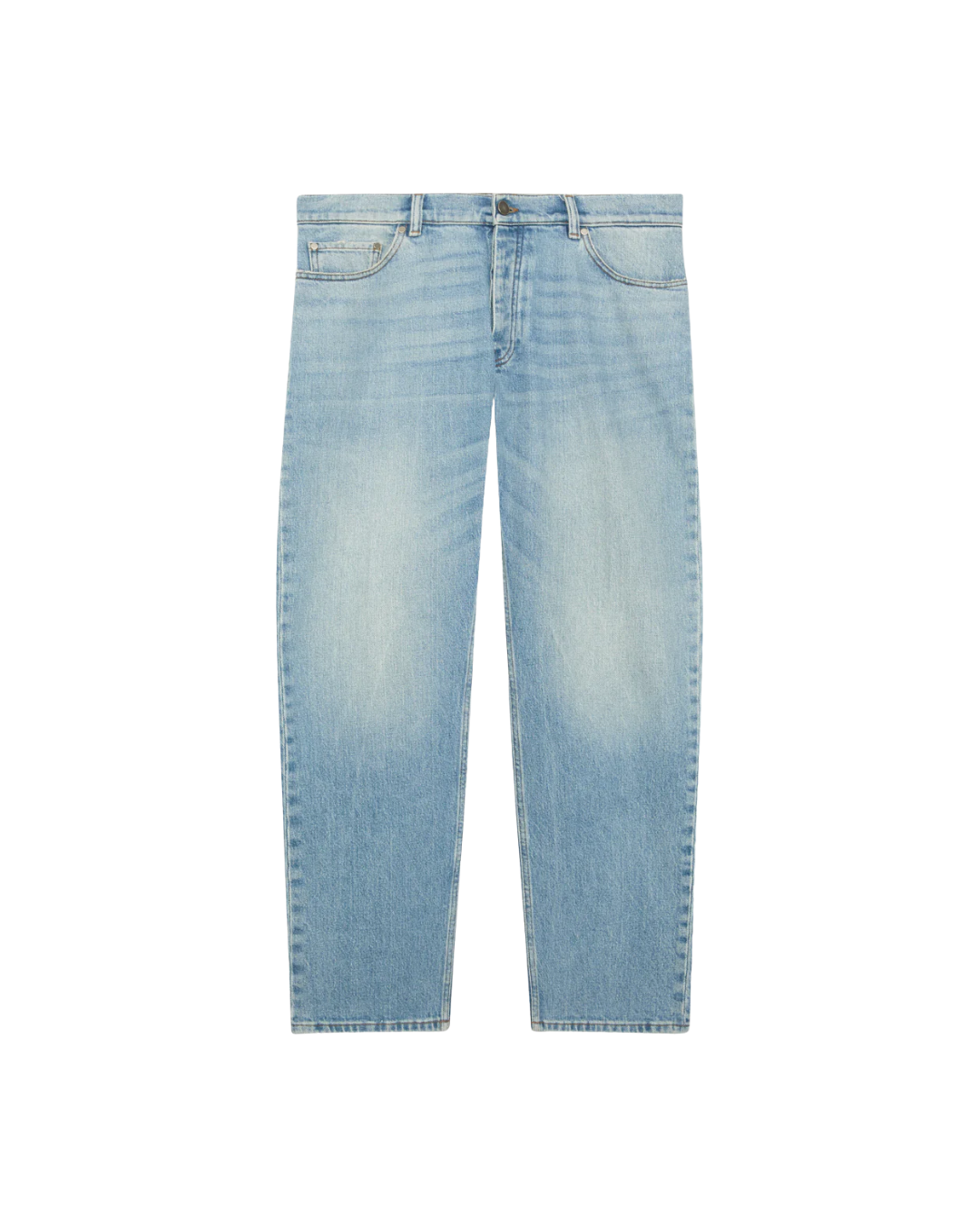 Blue Comfort-fit Jeans In Stretch Denim