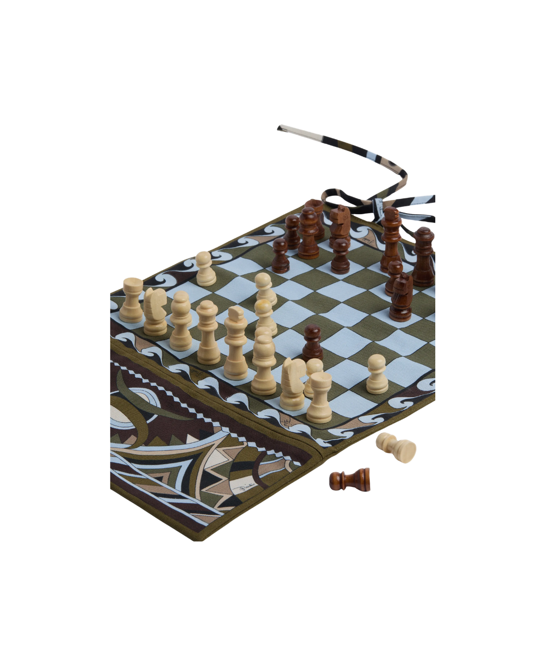Vivara-print Travel Chess Set