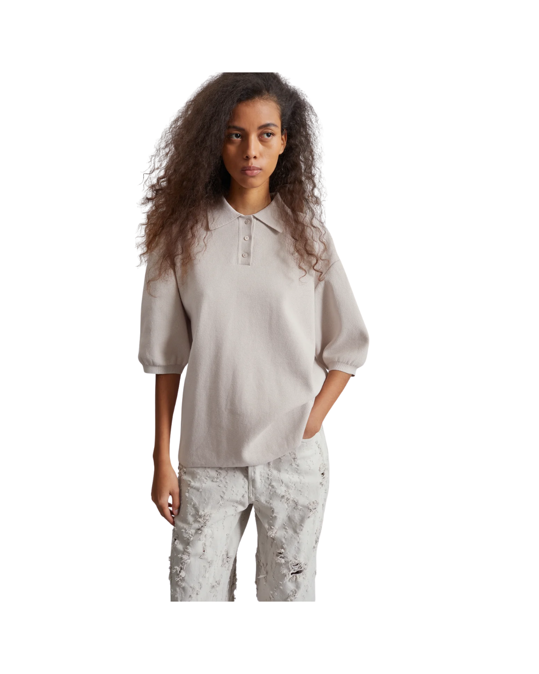 Nola Knit Polo Top
