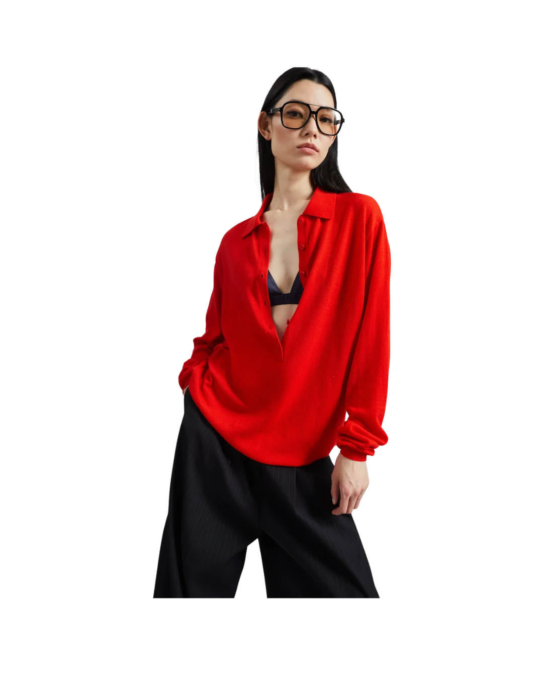 Tala Knit V-Neck Polo