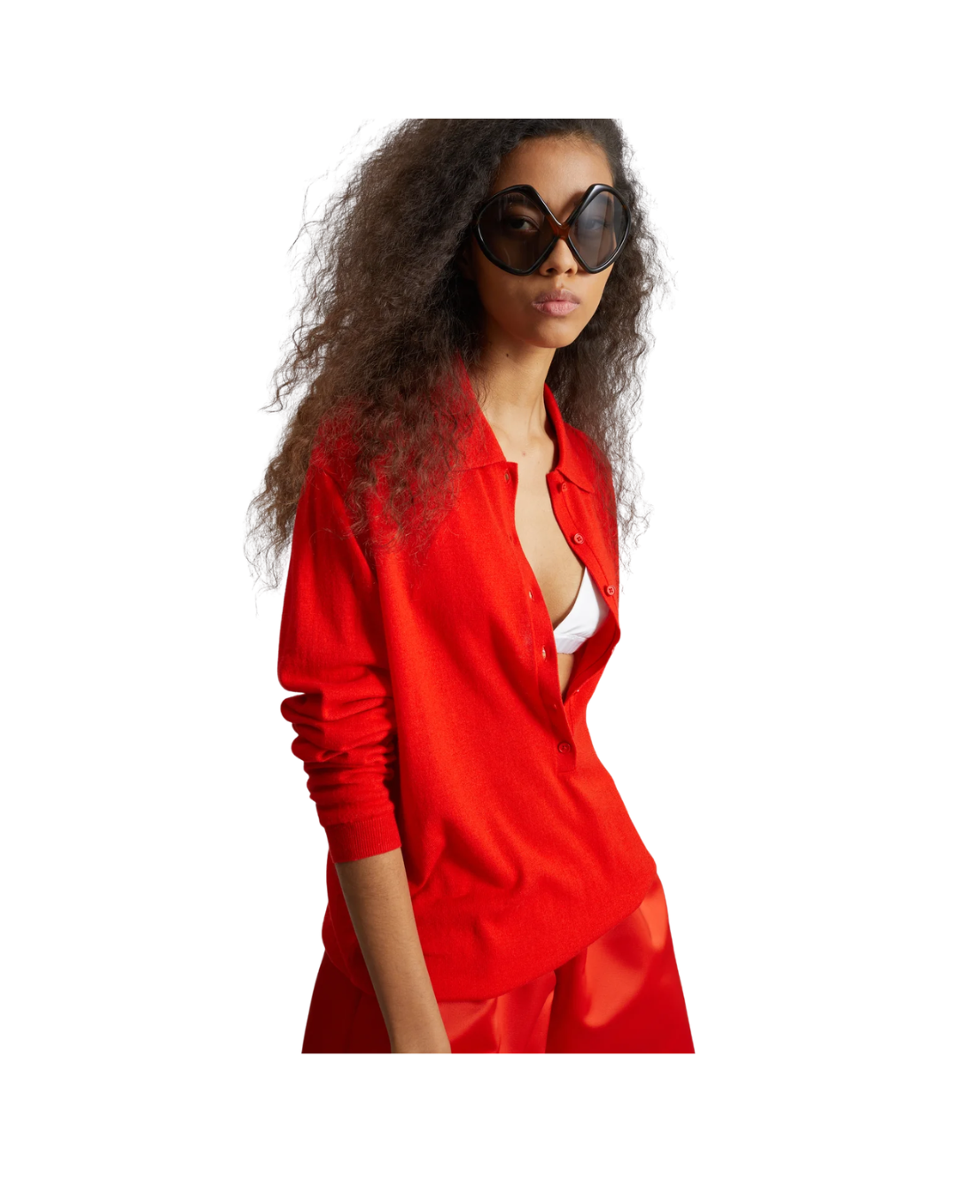Tala Knit V-Neck Polo