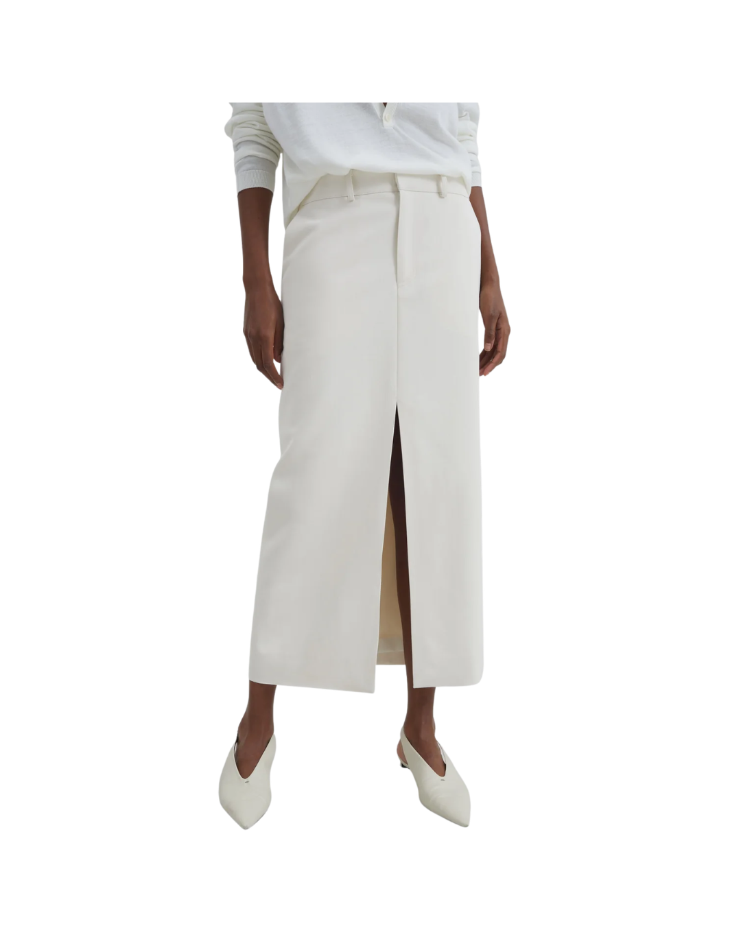 Maybelle Front Slit Midi Skirt