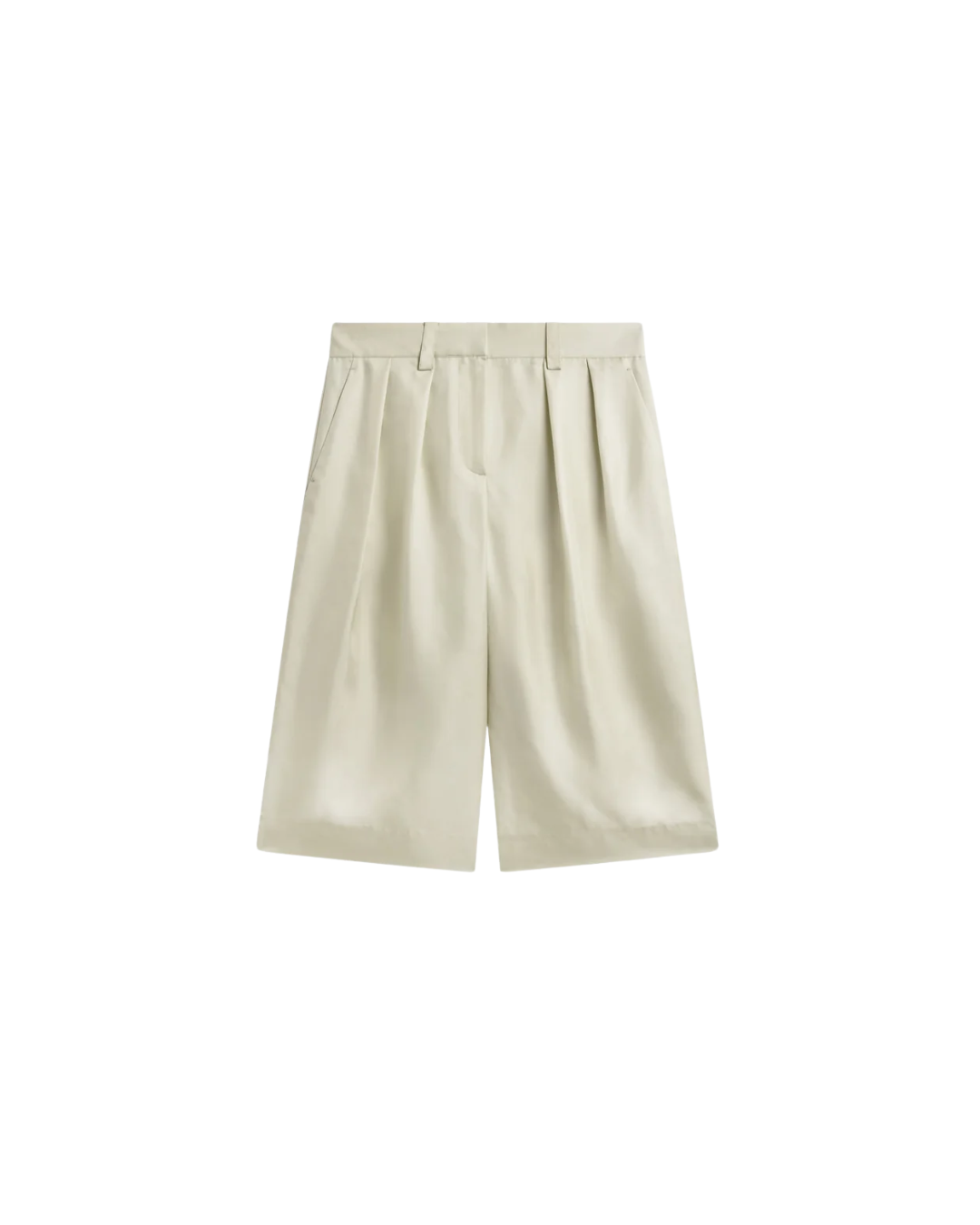 Marfa Cotton Pleated Bermuda