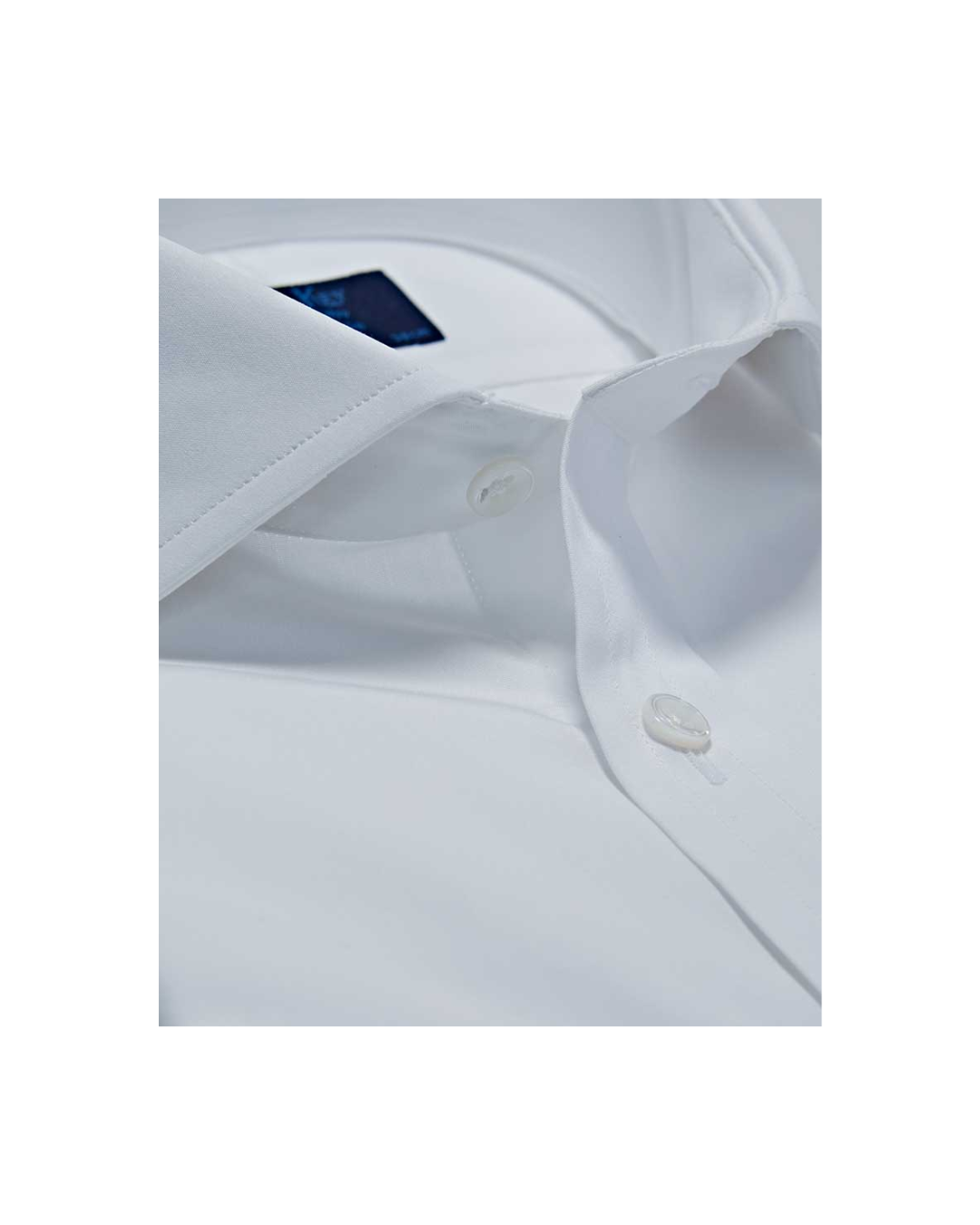 Contemporary Fit Plain White Cotton Poplin Shirt