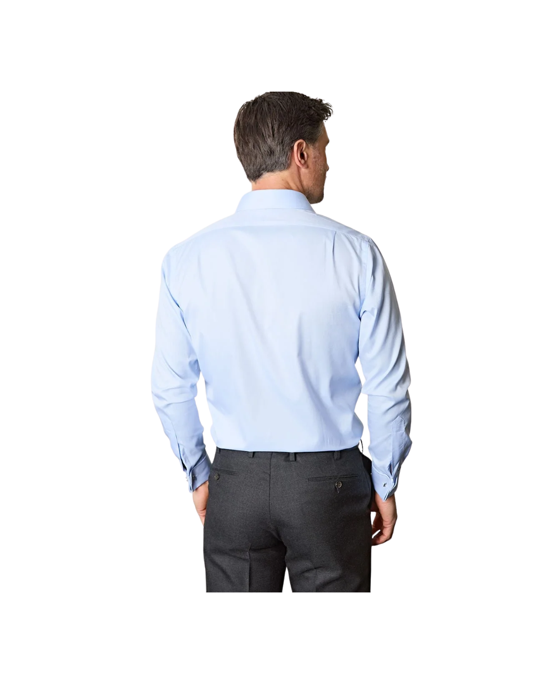 Contemporary Fit Light Blue Oxford Sea Island Quality Cotton Shirt