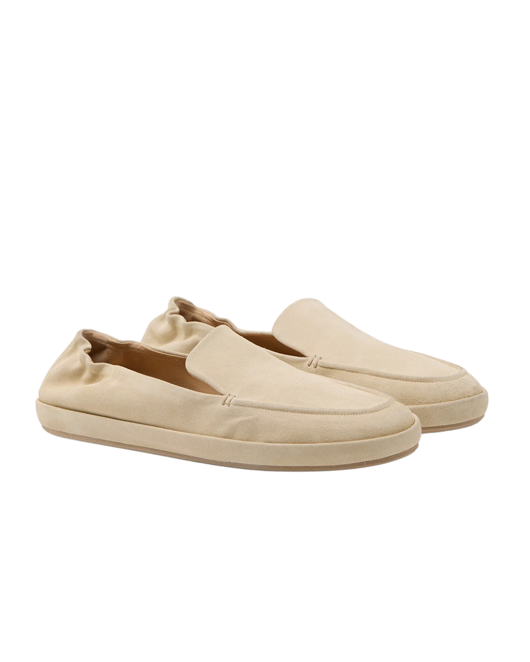Scatopelle Sand Suede Loafers