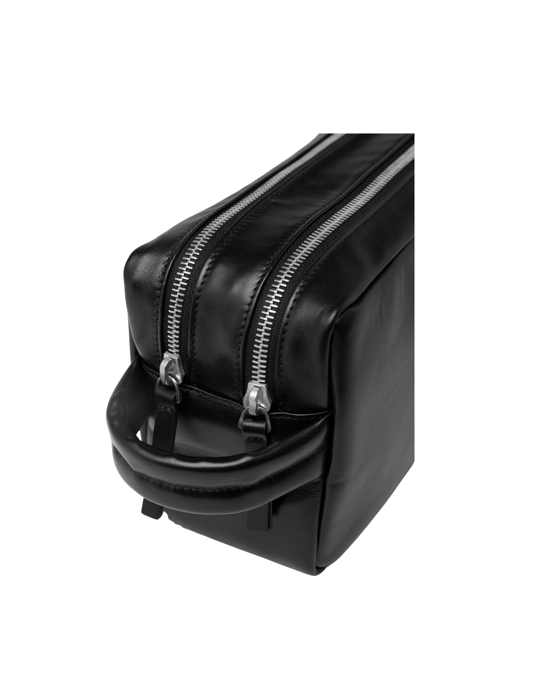 Comparto Black Leather Pouch