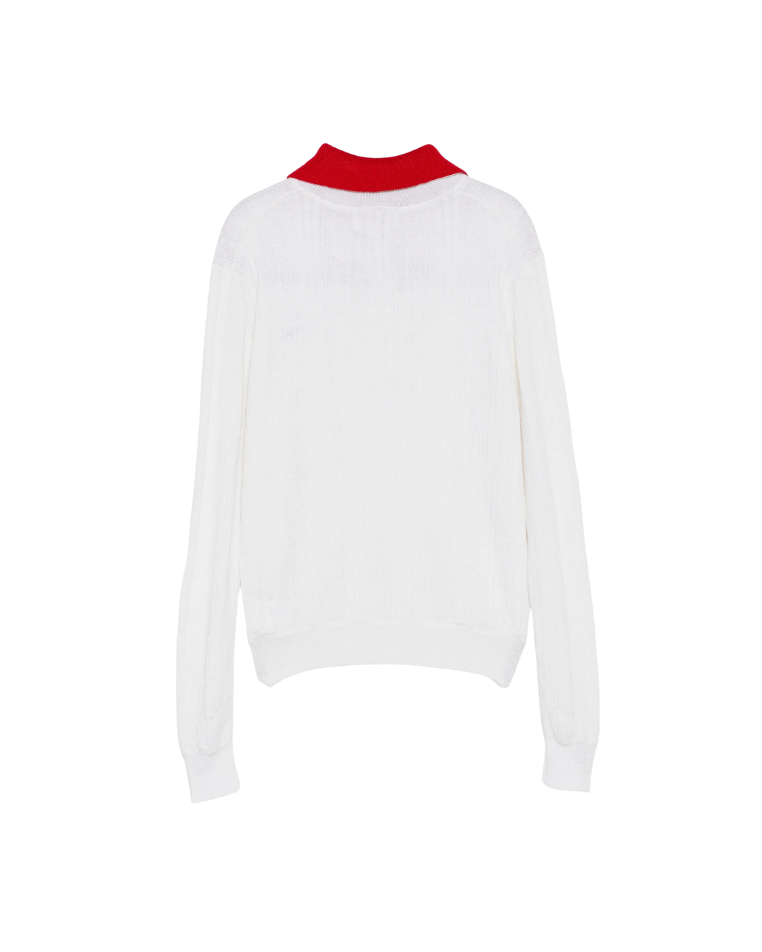 Contrast Collar Knit Pullover