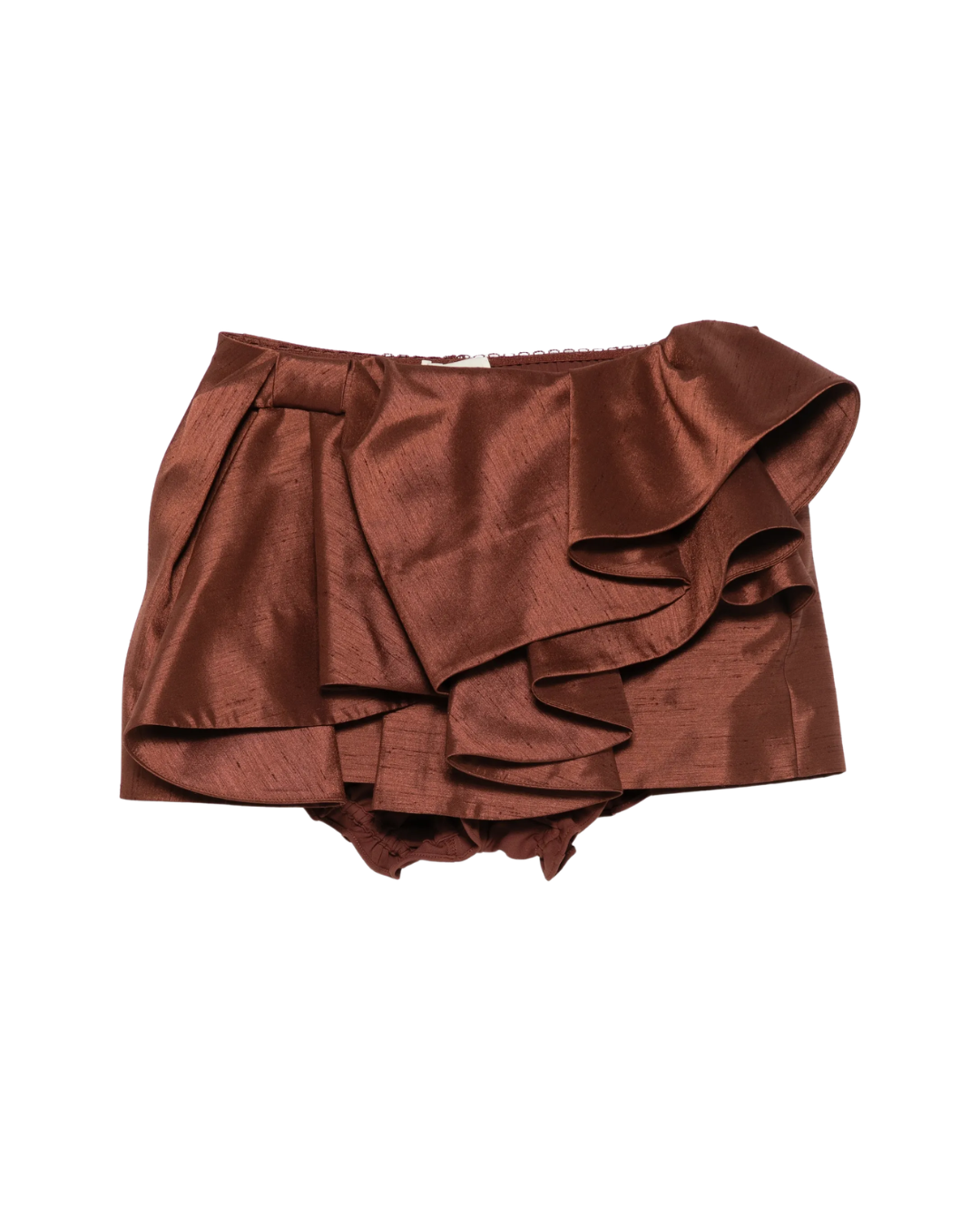 Asymmetrical Bow & Ruffle Skirt