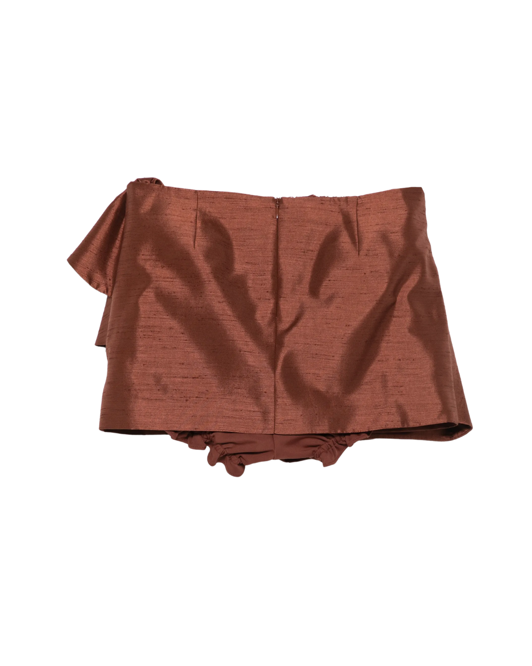 Asymmetrical Bow & Ruffle Skirt