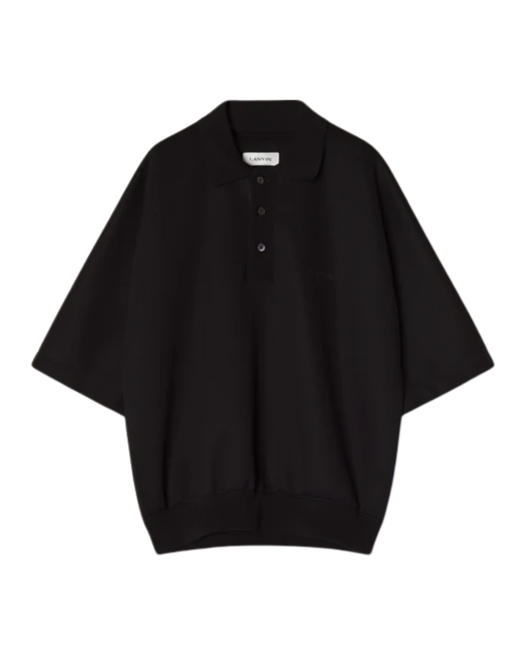 Loose-fit Double-face Jersey Polo Shirt