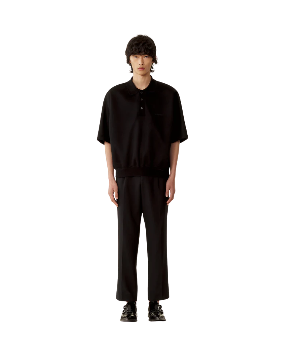 Loose-fit Double-face Jersey Polo Shirt