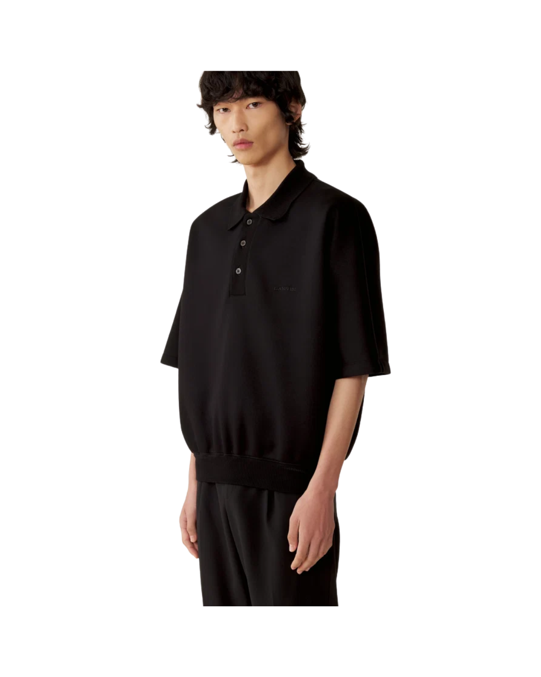 Loose-fit Double-face Jersey Polo Shirt