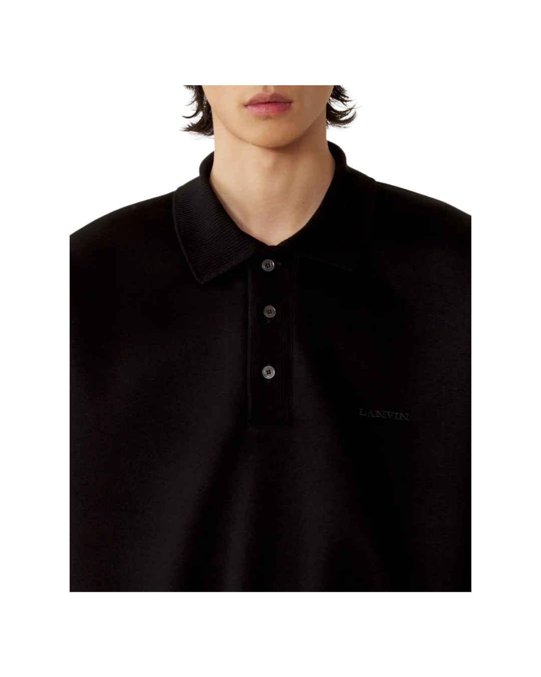 Loose-fit Double-face Jersey Polo Shirt