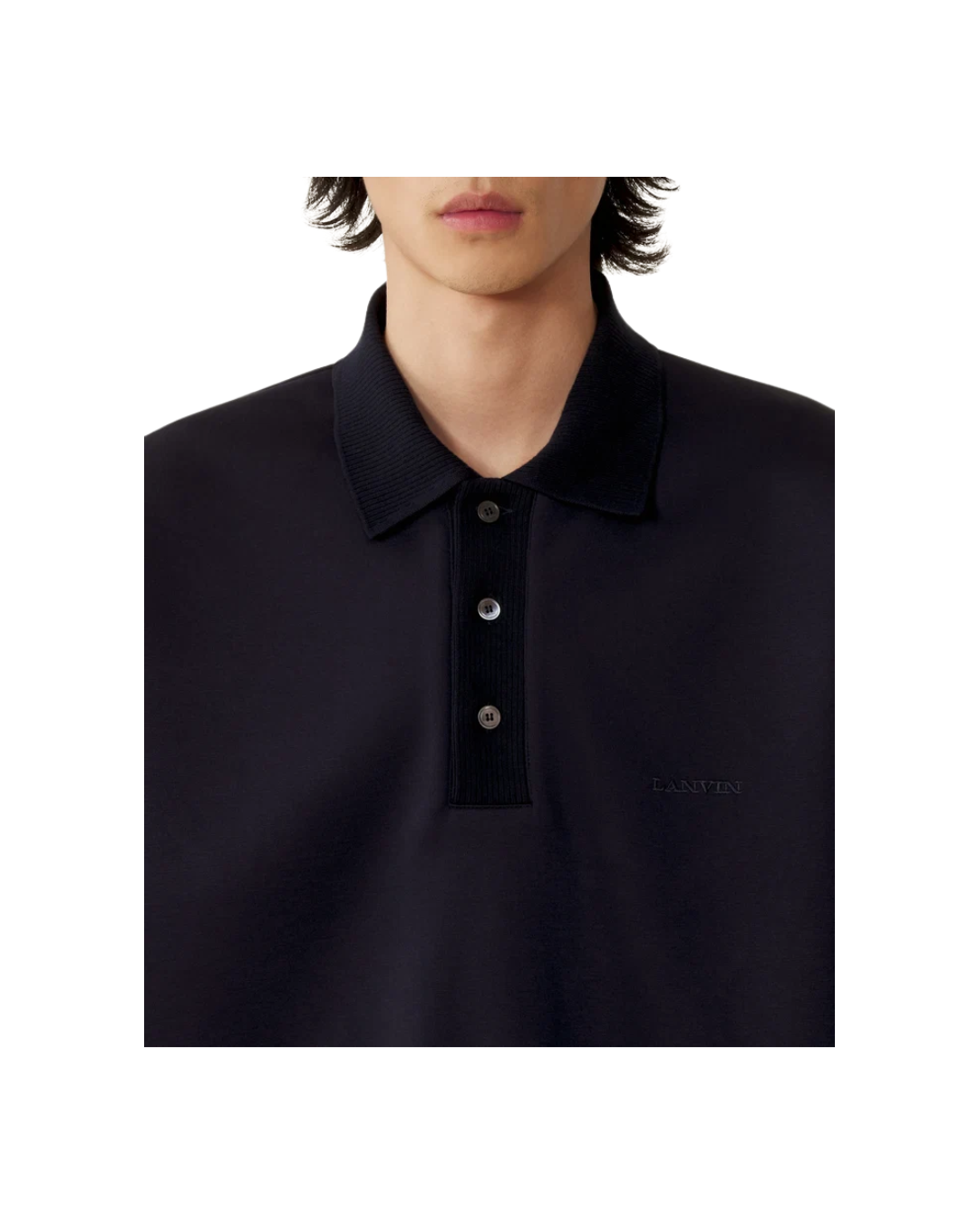 Loose-fit Double-face Jersey Polo Shirt