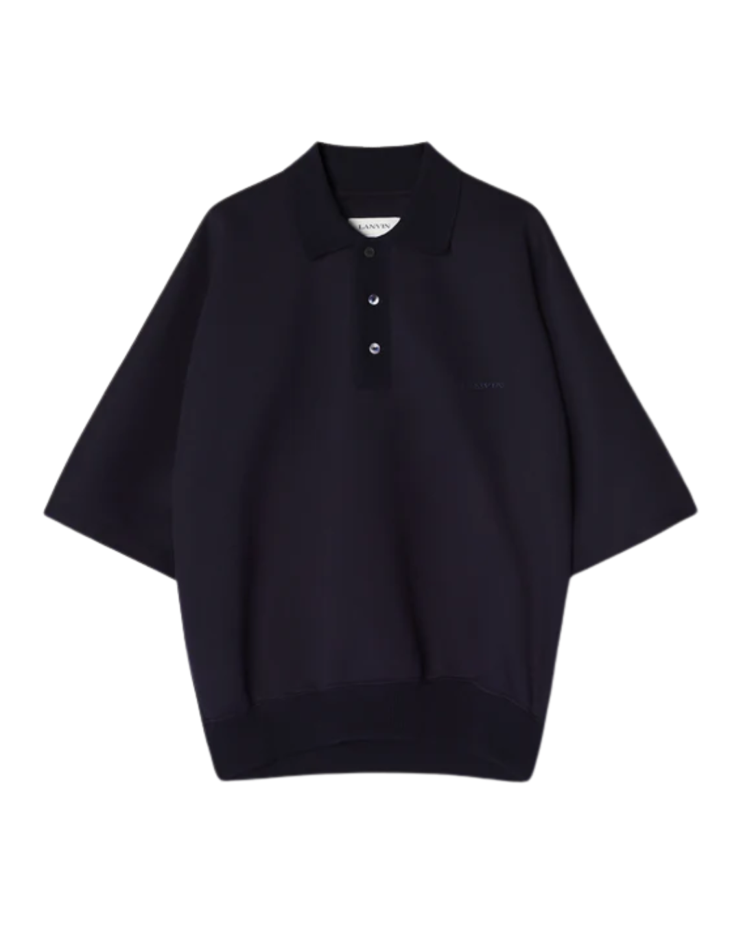 Loose-fit Double-face Jersey Polo Shirt