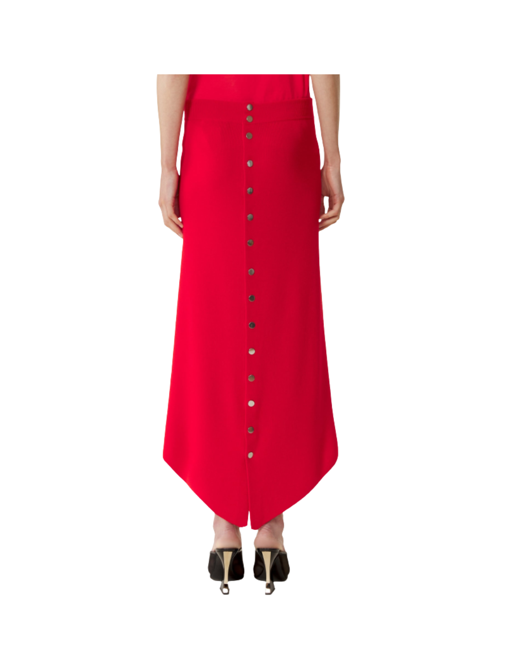 Buttoned Long Skirt