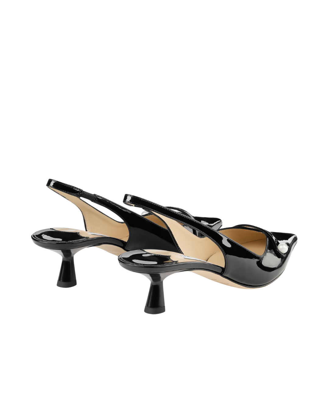 Amita 45 Patent Leather Slingbacks