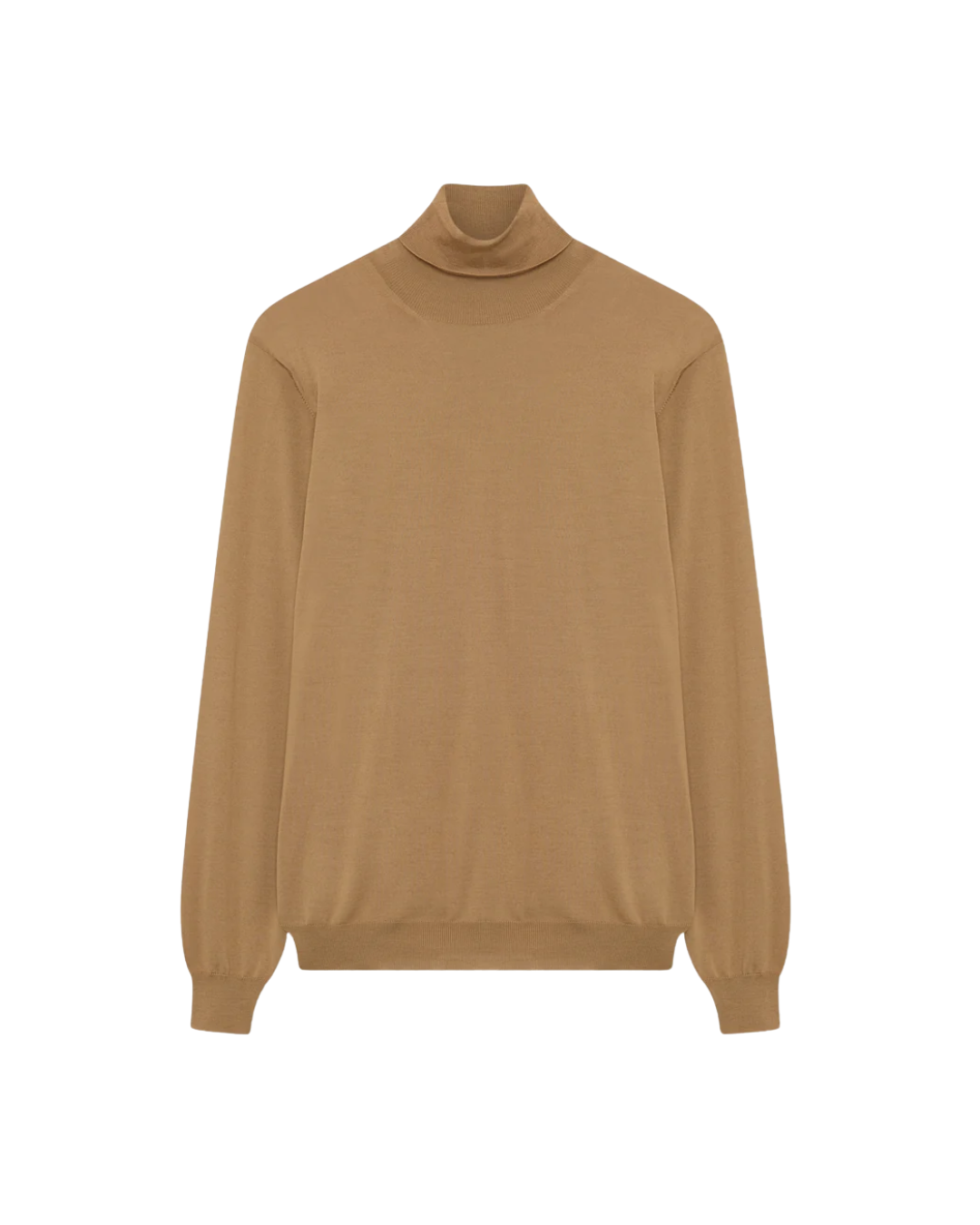 Camel Superfine Merino Wool Turtleneck