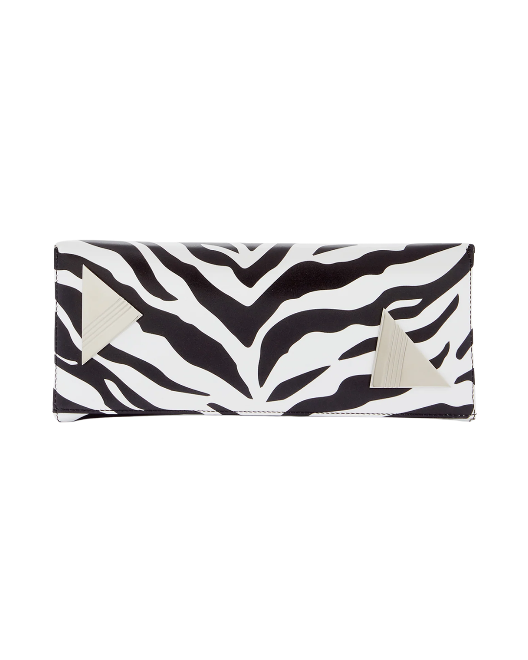 ''8.30 Pm'' Black And White Oversized Clutch