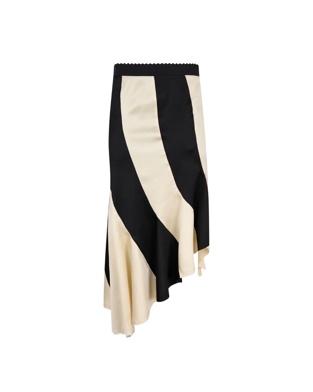 Black And Ivory MIDI Skirt