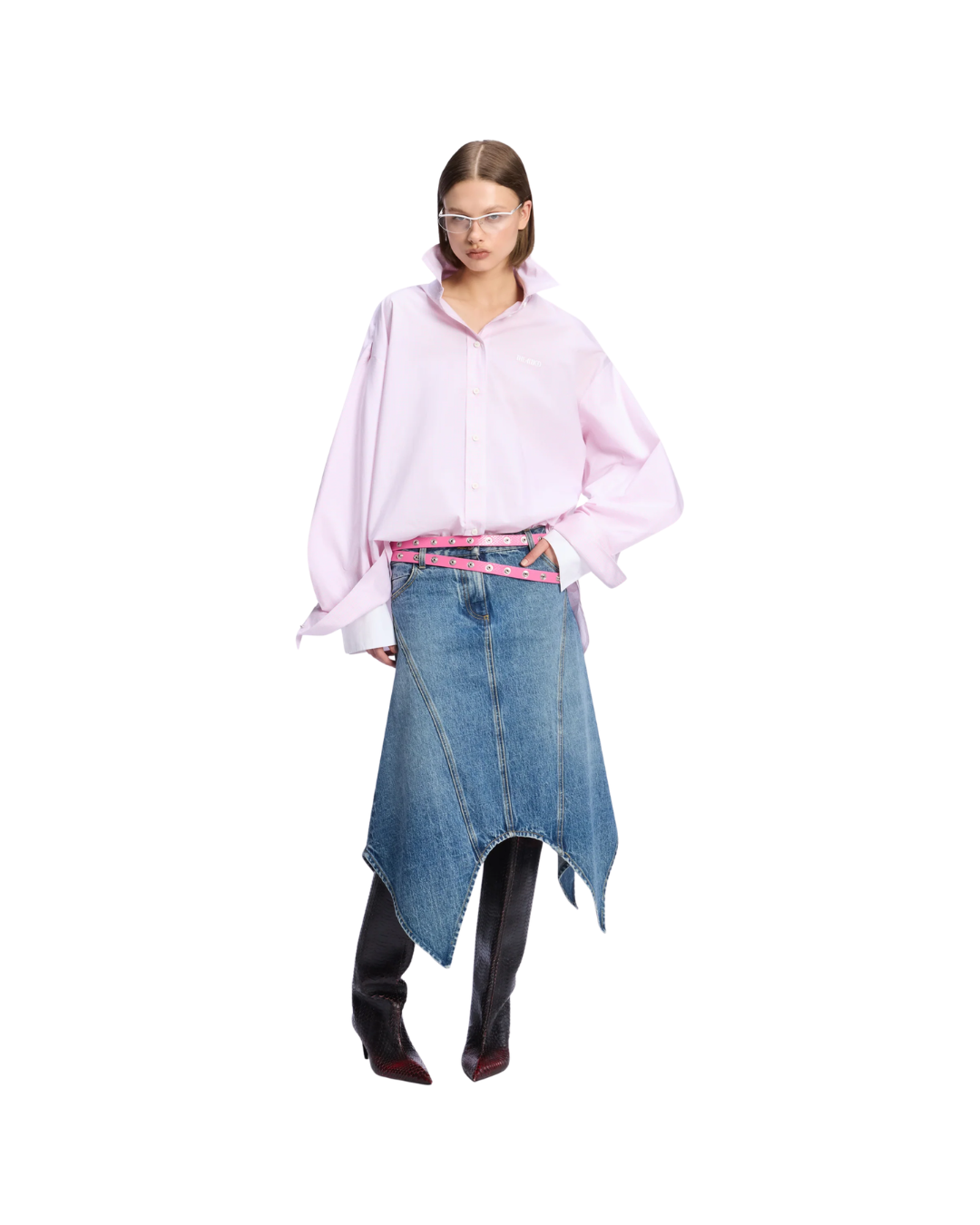 Sky Blue MIDI Skirt