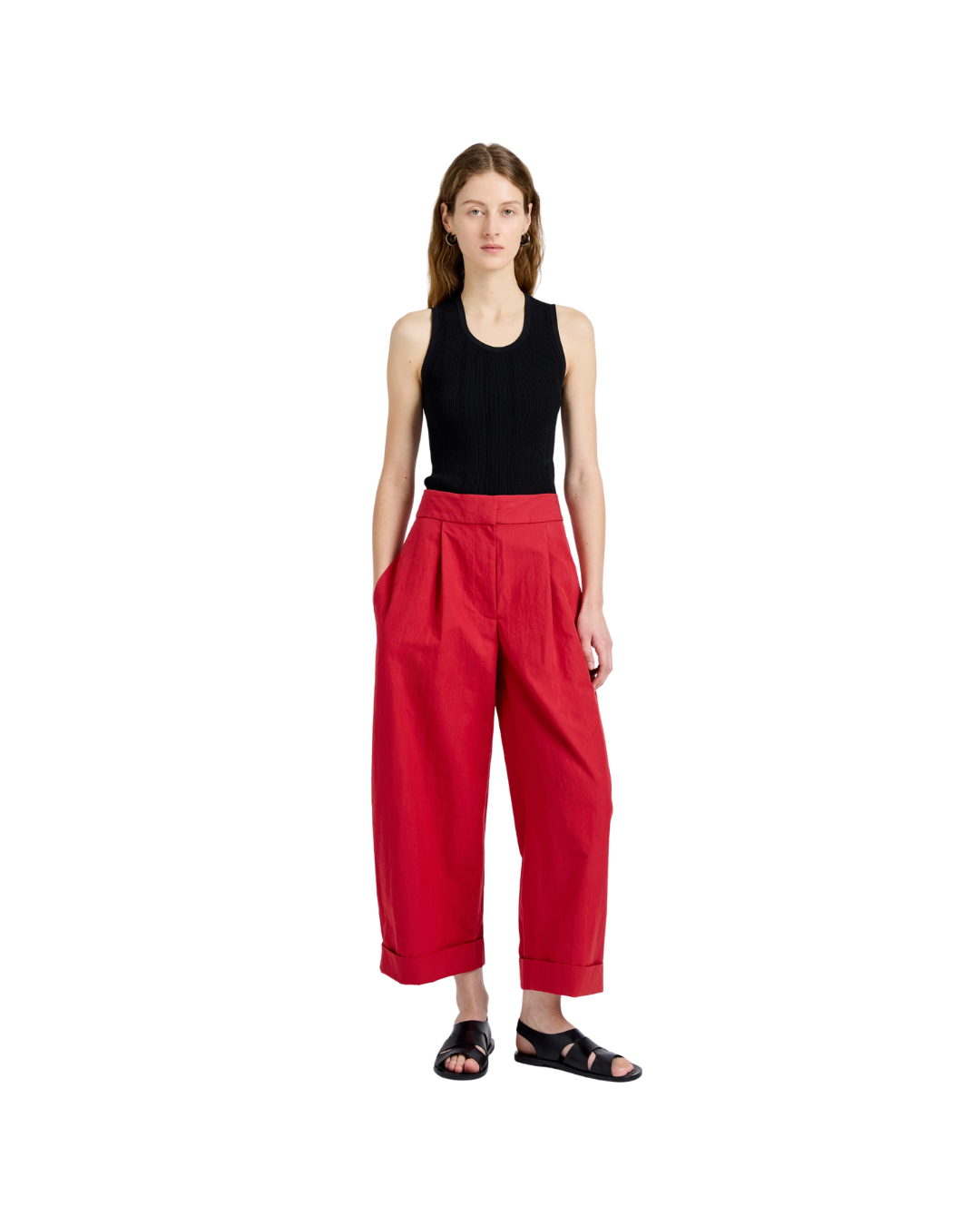 Brick Talla Pant in Washed Cotton
