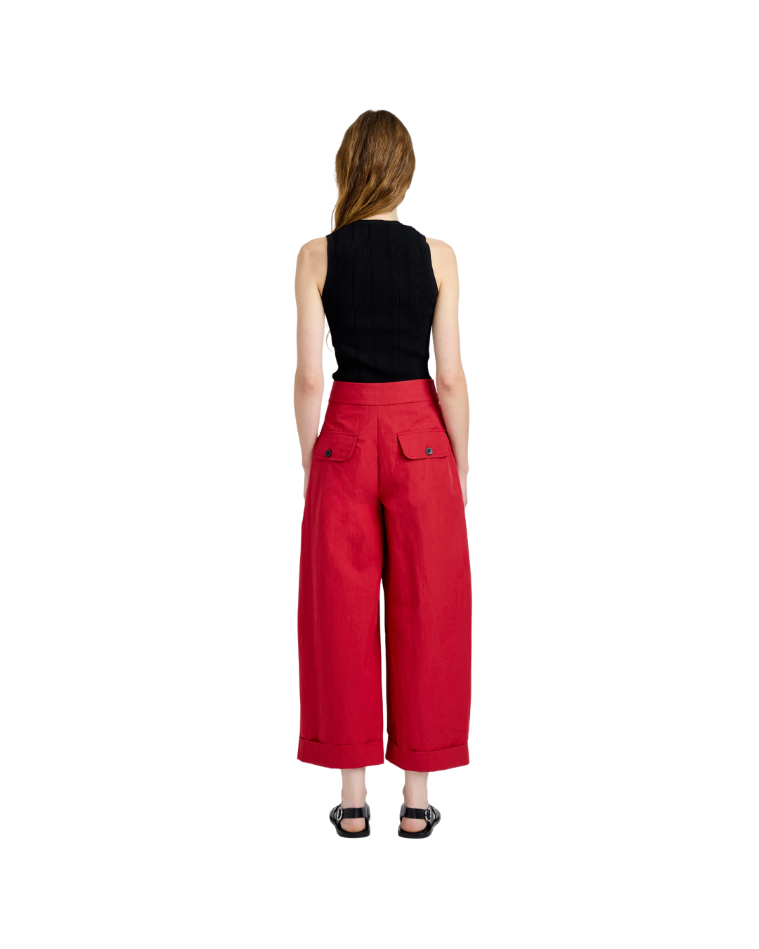 Brick Talla Pant in Washed Cotton