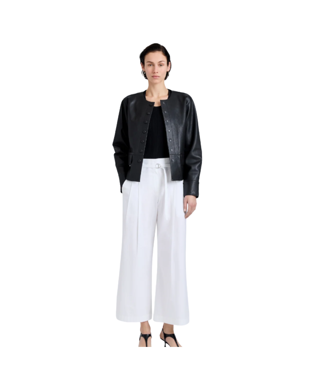 Black Robin Jacket in Leather