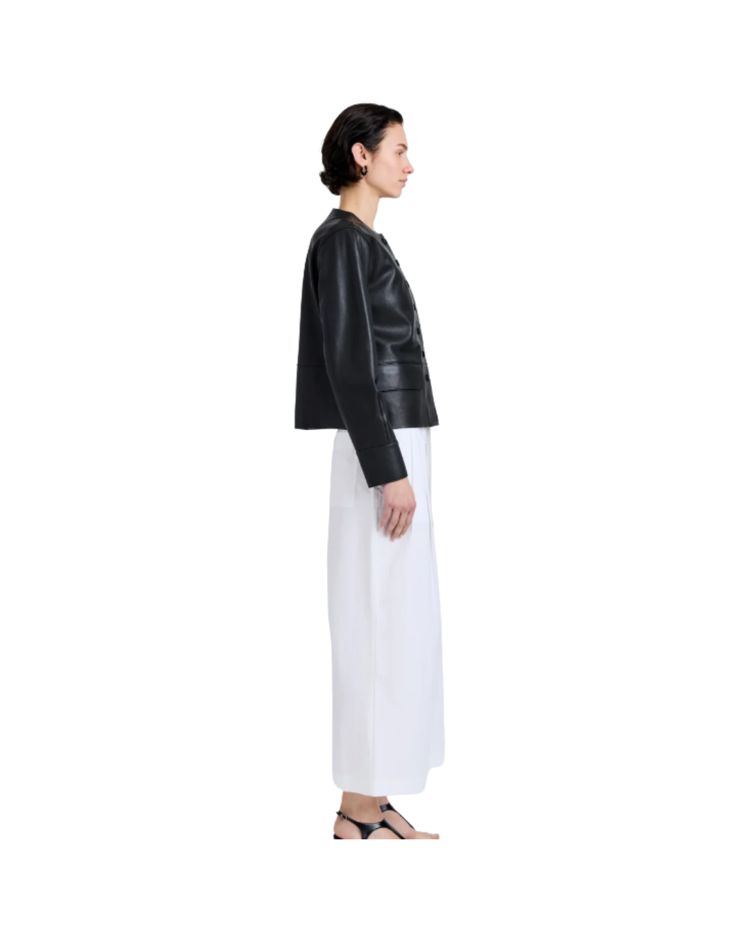 Black Robin Jacket in Leather