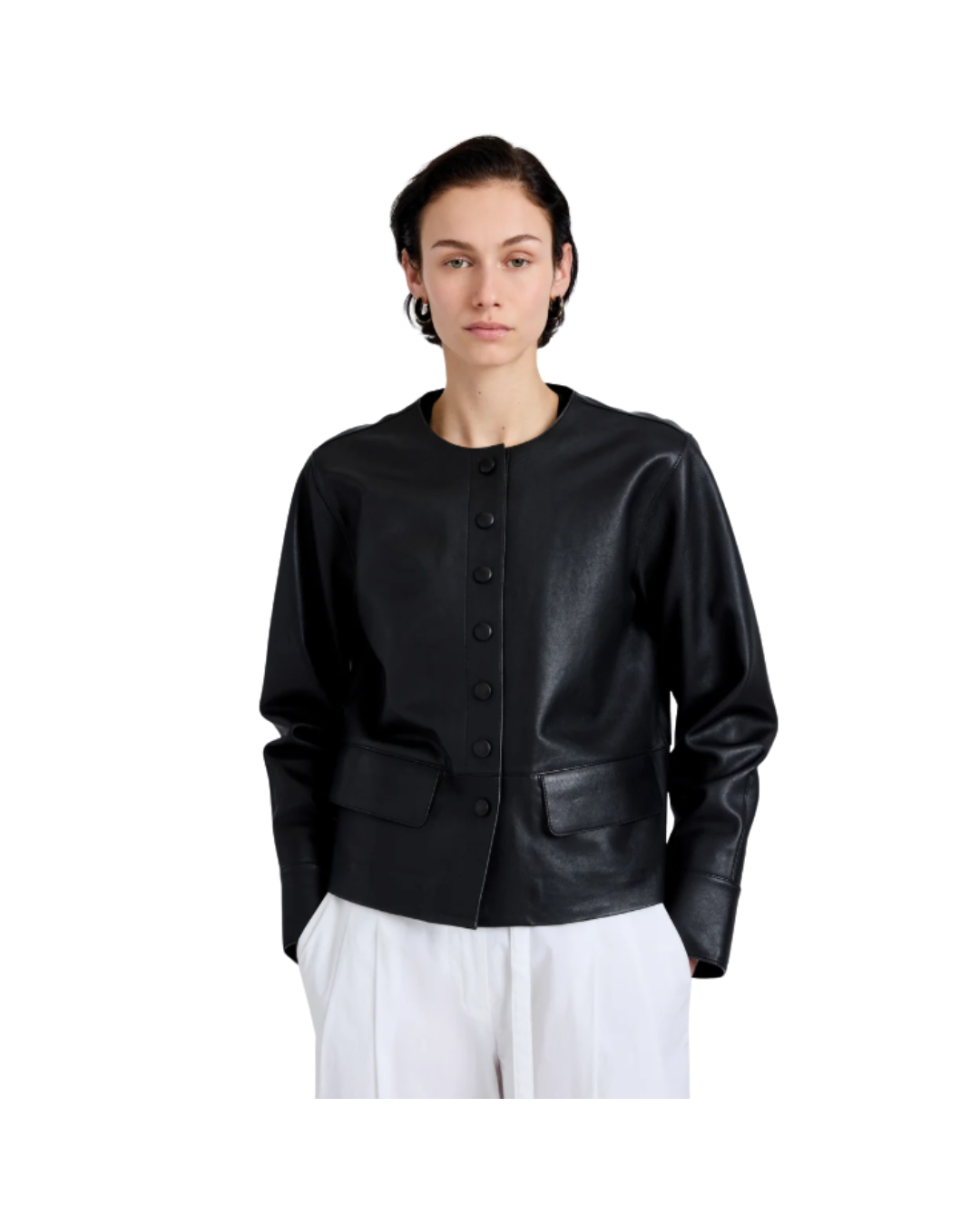Black Robin Jacket in Leather