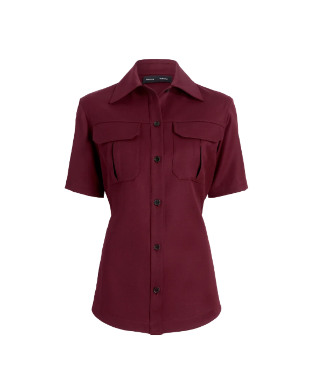 Oxblood Nali Top in Wool Gabardine
