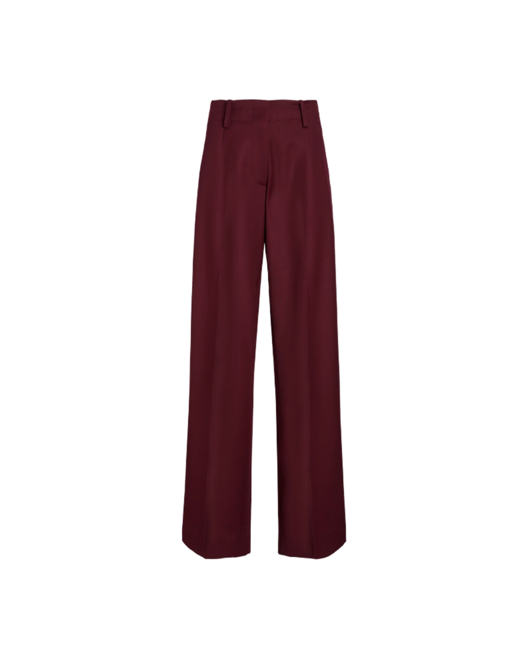 Oxblood Halima Pant in Wool Gabardine