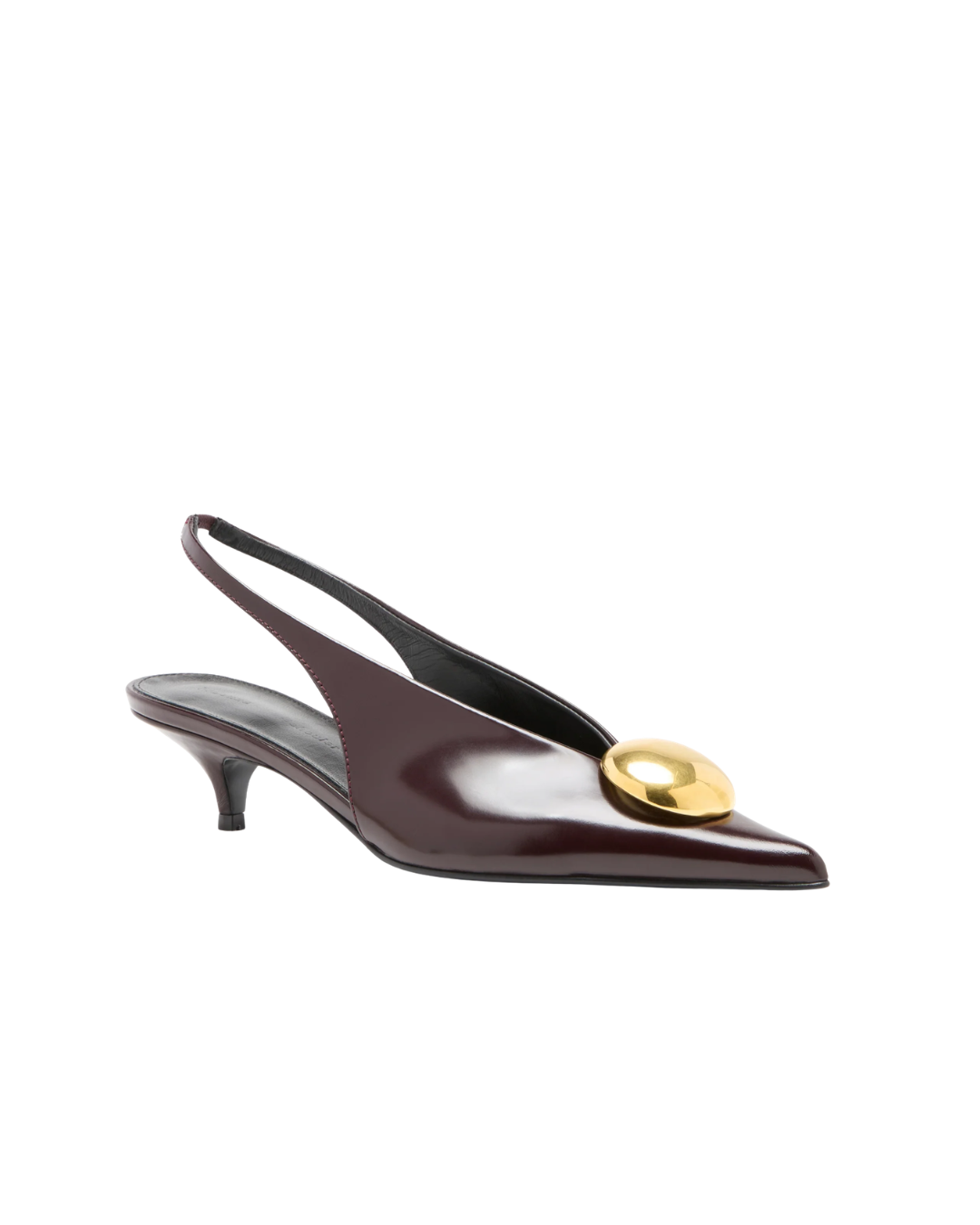 Merlot Dome Slash Slingbacks