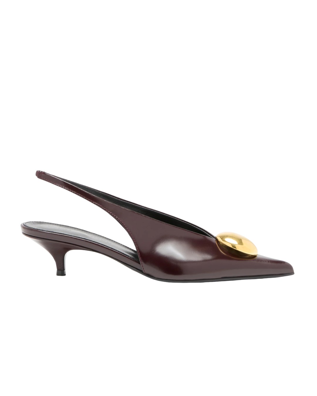 Merlot Dome Slash Slingbacks