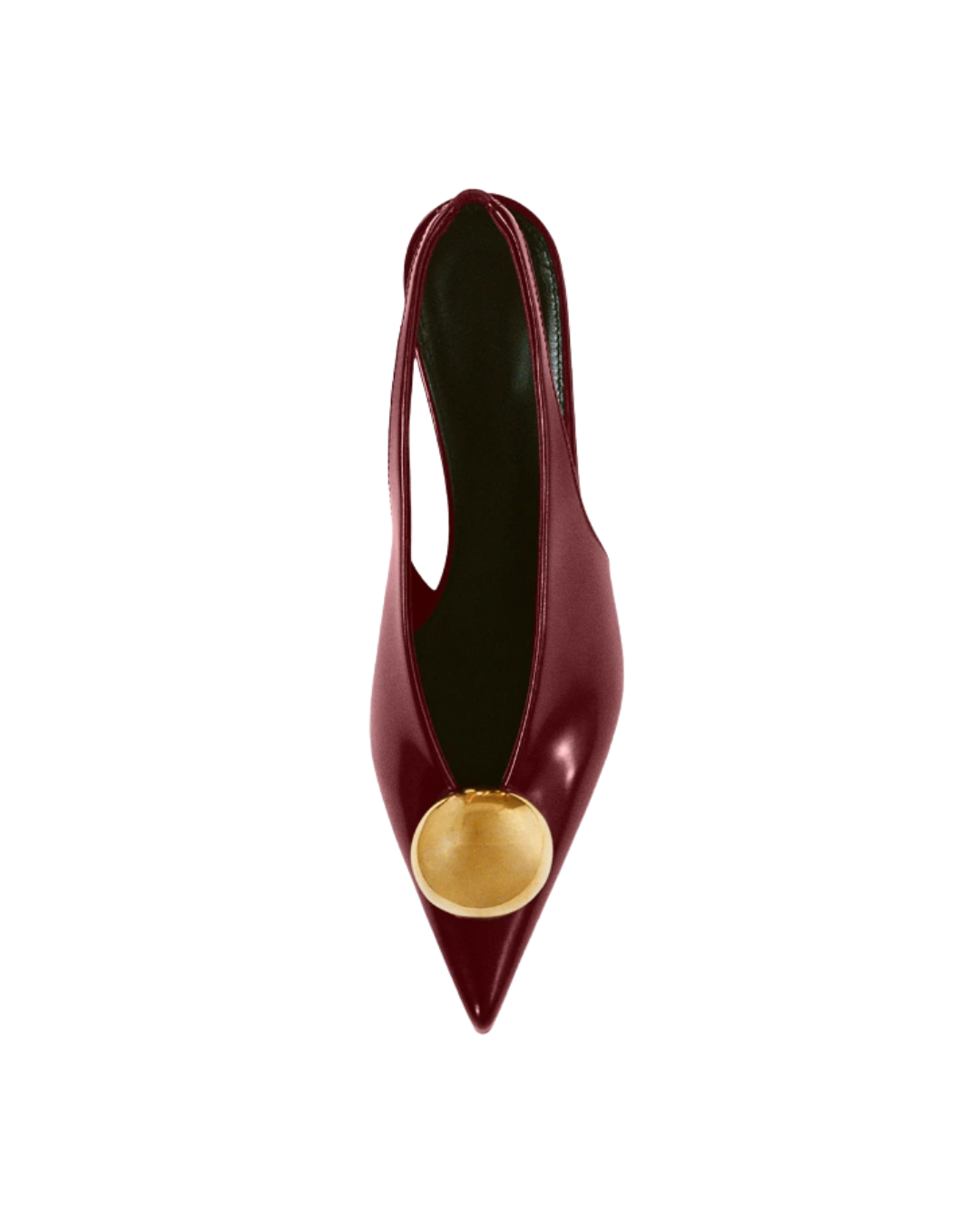 Merlot Dome Slash Slingbacks